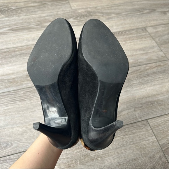 Talbots Leopard Print  Calf Hair High Hill Ankle Boot - Picture 6 of 14